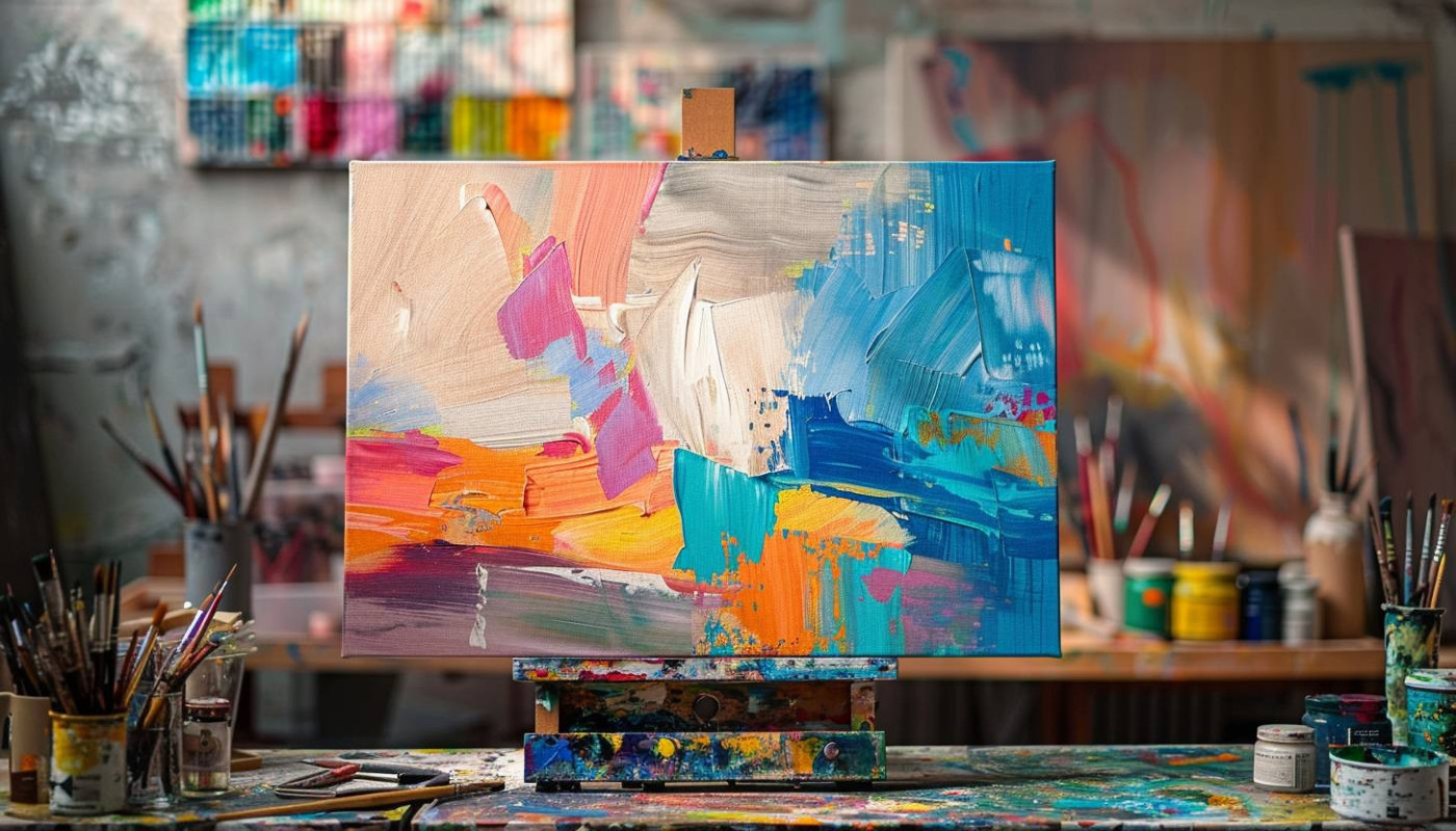 Exploração da criatividade através da pintura em tela contemporânea